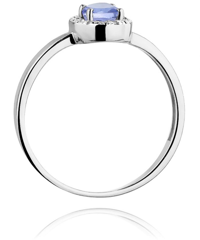 Bonore - White Gold 585 - Tanzanite 0,4 ct ring