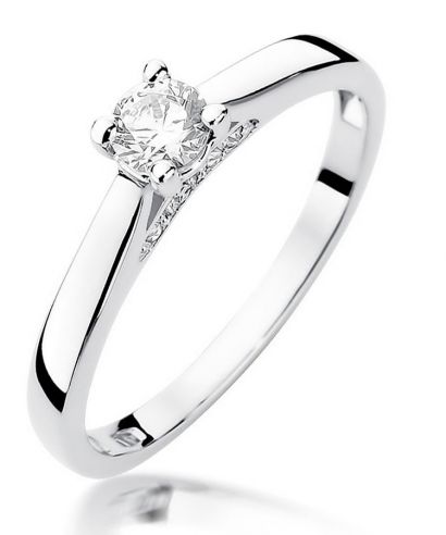 Bonore - White Gold 585 - Diamond 0,25 ct ring