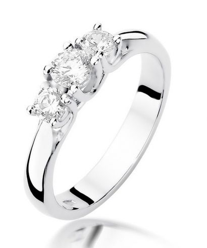 Bonore - White Gold 585 - Diamond 0,25 ct ring
