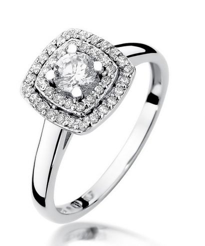 Bonore - White Gold 585 - Diamond 0,3 ct ring