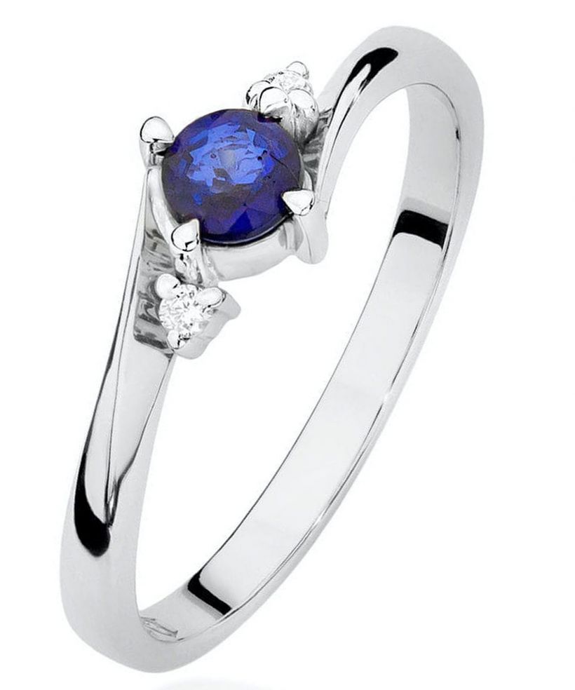Bonore - White Gold 585 - Sapphire 0,3 ct ring