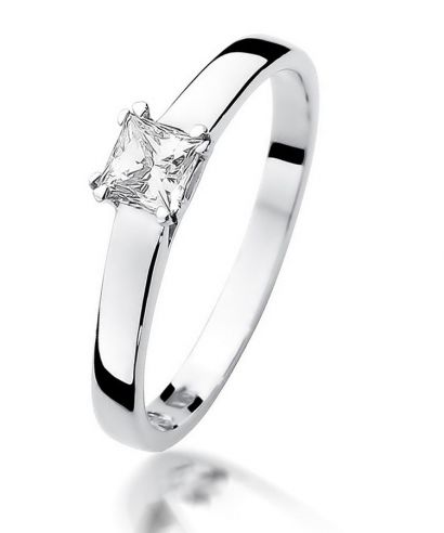 Bonore - White Gold 585 - Diamond 0,3 ct ring