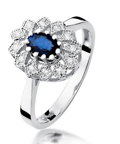 Bonore - White Gold 585 - Sapphire 0,7 ct ring
