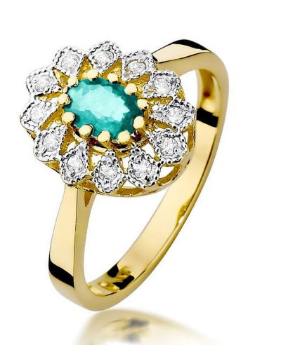 Bonore - Gold 585 - Emerald 0,4 ct ring