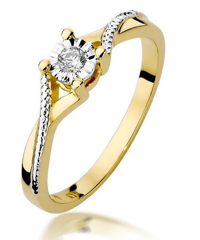 Bonore - Gold 585 - Diamond 0,08 ct ring