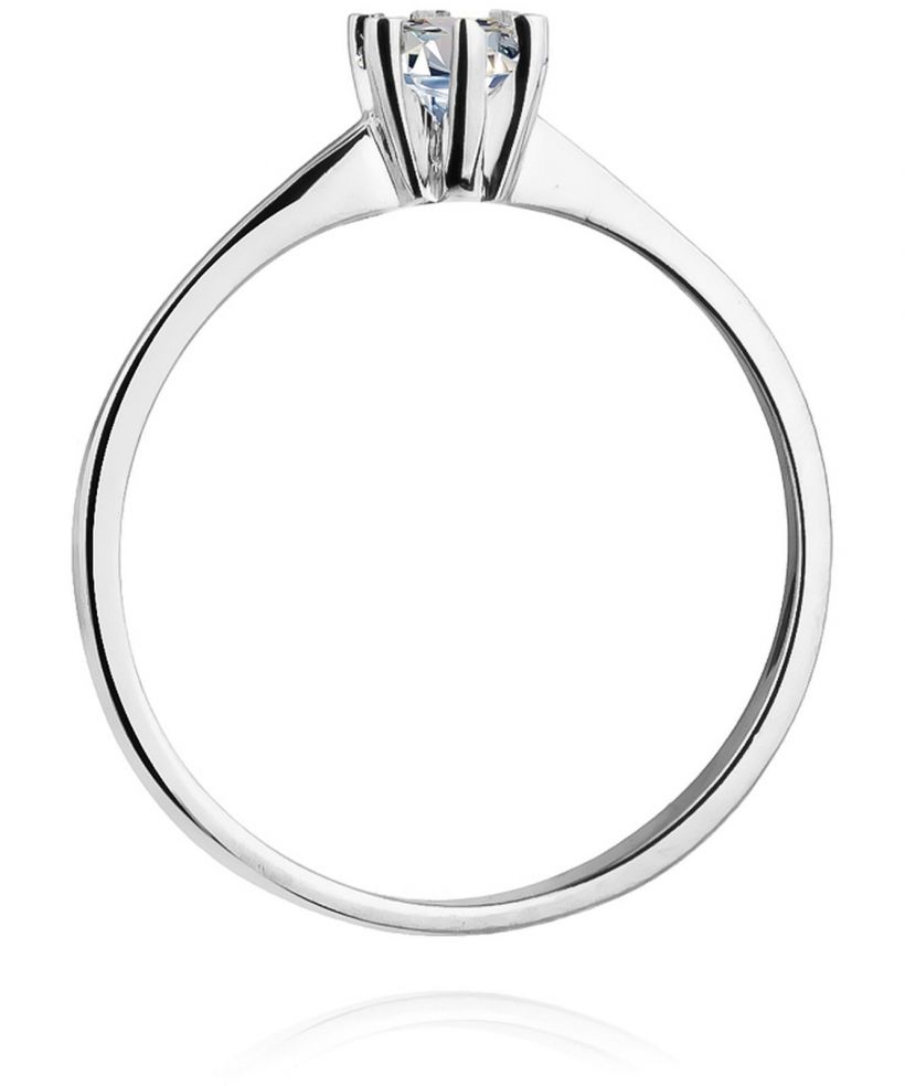 Bonore - White Gold 585 - Diamond 0,23 ct ring