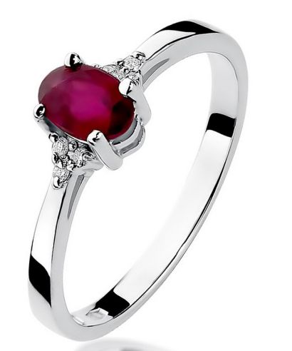 Bonore - White Gold 585 - Ruby 0,6 ct ring