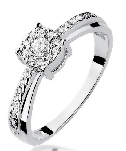 Bonore - White Gold 585 - Diamond 0,08 ct ring