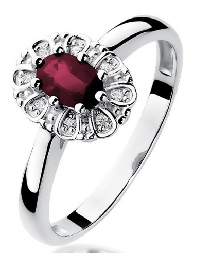 Bonore - White Gold 585 - Ruby 0,6 ct ring