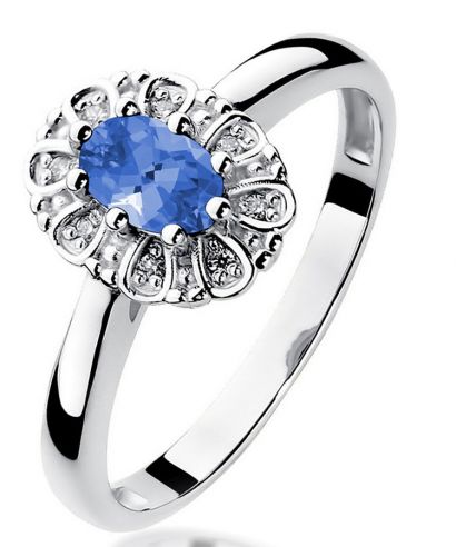 Bonore - White Gold 585 - Tanzanite 0,4 ct ring