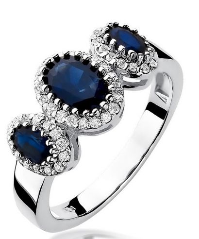 Bonore - White Gold 585 - Sapphire 0,9 ct ring