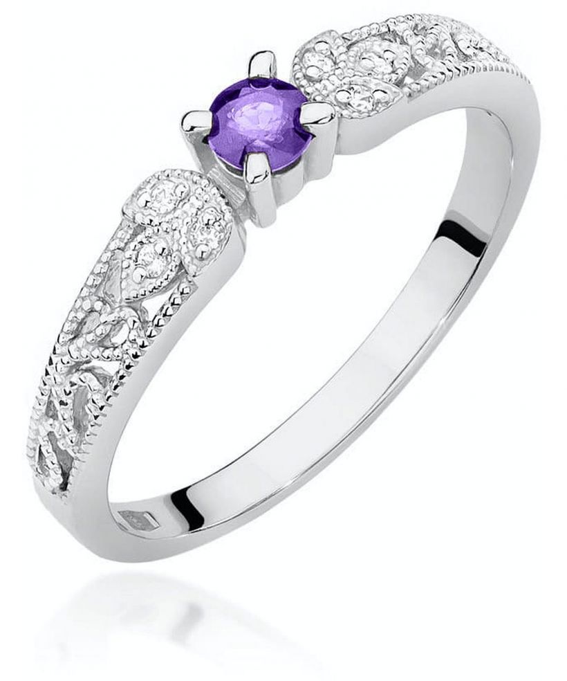 Bonore - White Gold 585 - Tanzanite 0,1 ct ring