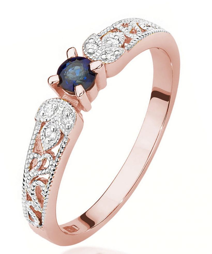 Bonore - Rose Gold 585 - Sapphire 0,1 ct ring
