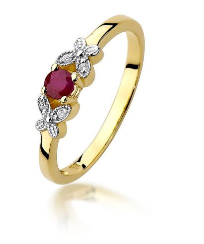Bonore - Gold 585 - Ruby 0,15 ct ring