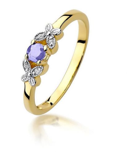 Bonore - Gold 585 - Tanzanite 0,15 ct ring