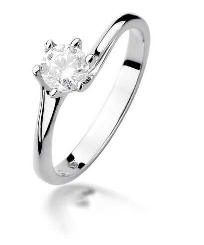 Bonore - White Gold 585 - Diamond 0,5 ct ring
