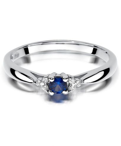 Bonore - White Gold 585 - Sapphire 0,15 ct ring