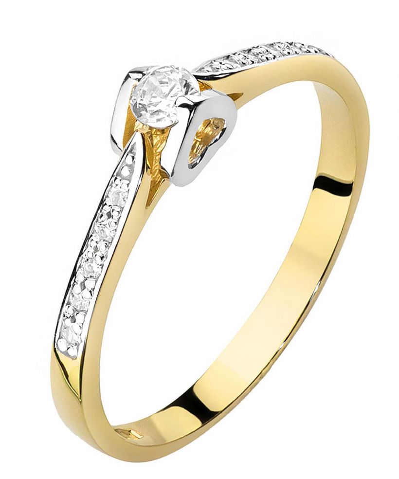 Bonore - Gold 585 - Diamond 0,1 ct ring