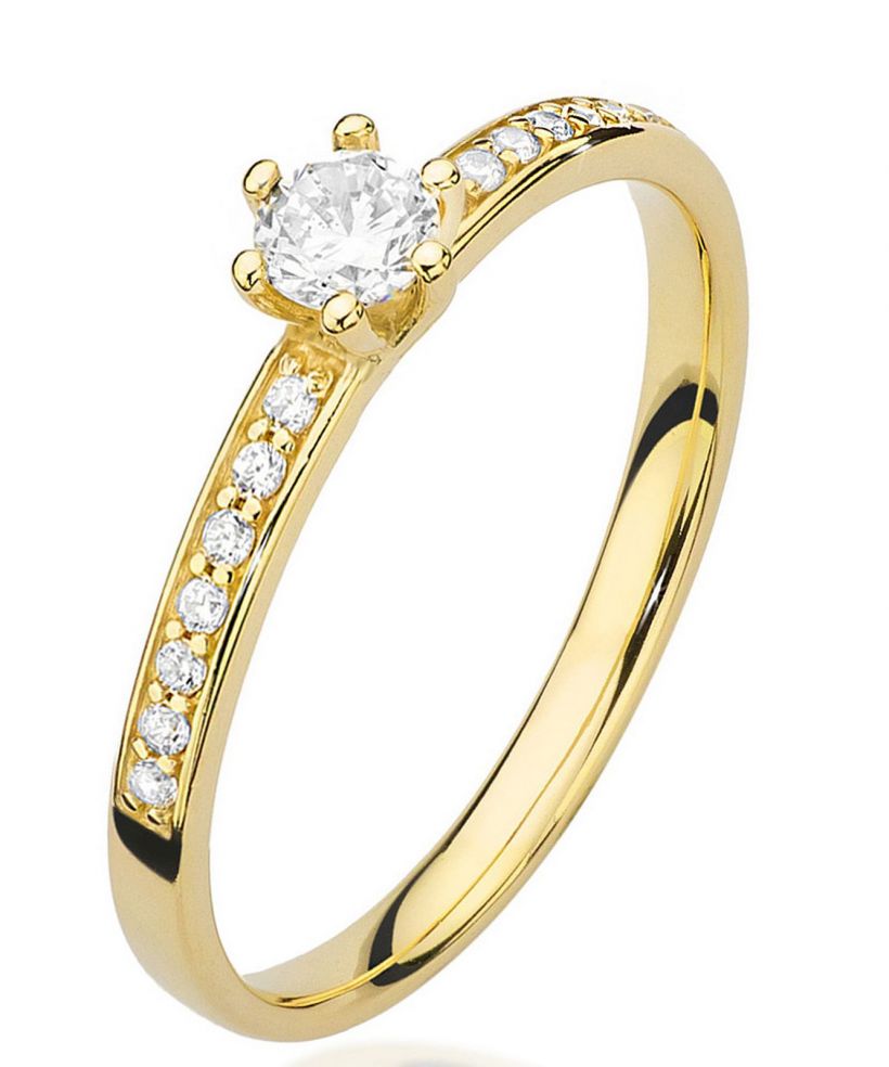 Bonore - Gold 585 - Diamond 0,1 ct ring