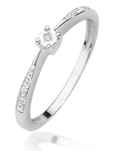 Bonore - White Gold 585 - Diamond 0,0086 ct ring