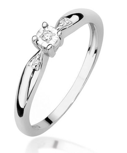 Bonore - White Gold 585 - Diamond 0,02 ct ring