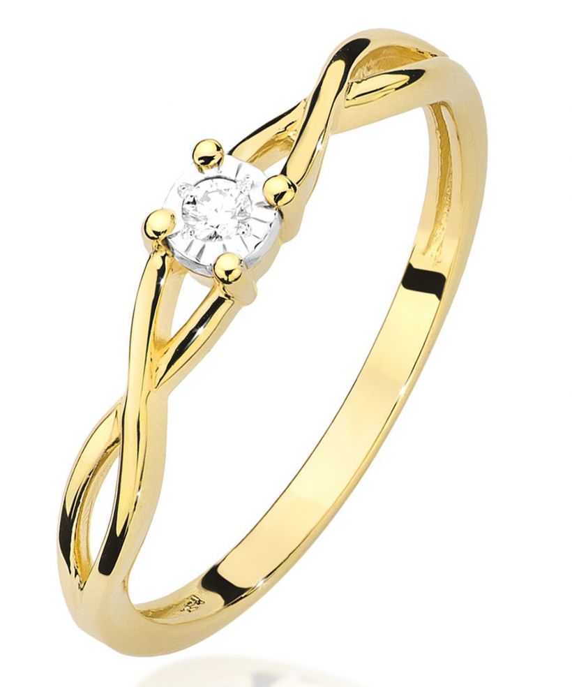 Bonore - Gold 585 - Diamond 0,03 ct ring