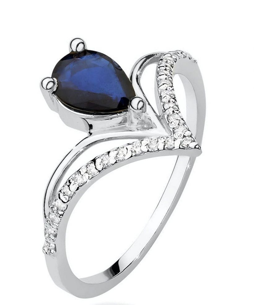 Bonore - White Gold 585 - Sapphire 0,6 ct ring