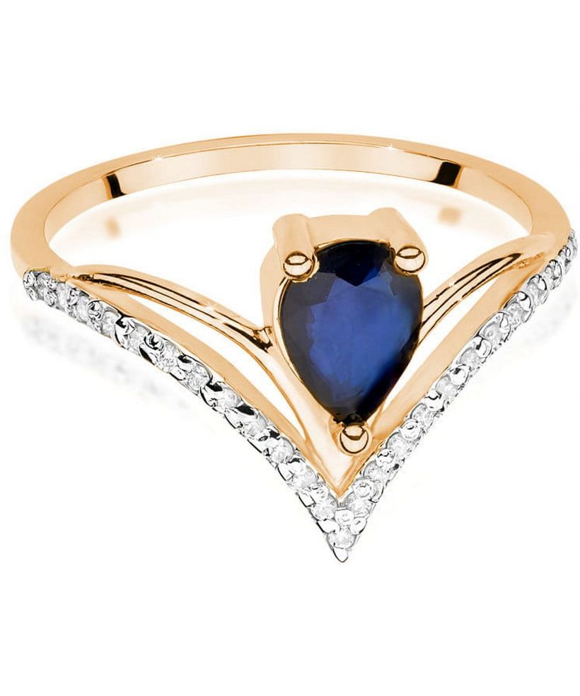 Bonore - Rose Gold 585 - Sapphire 0,6 ct ring