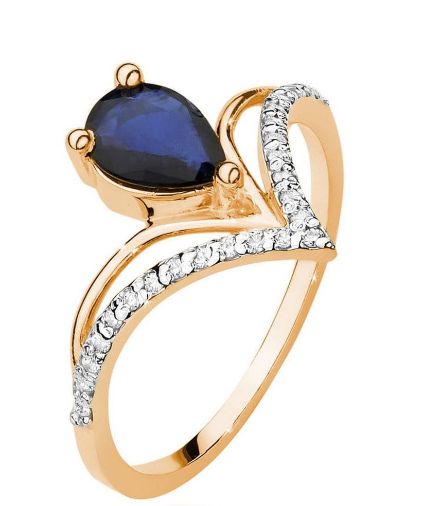 Bonore - Rose Gold 585 - Sapphire 0,6 ct ring