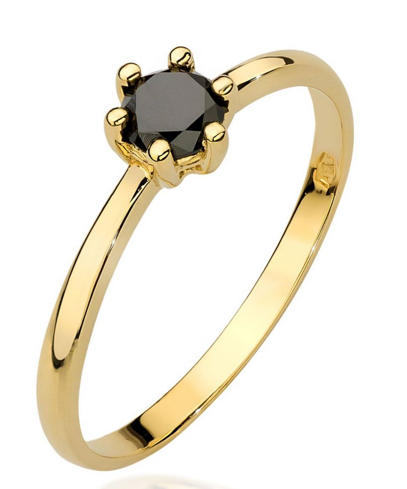Bonore - Gold 585 - Black Diamond 0,3 ct ring
