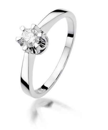 Bonore - White Gold 585 - Diamond 0,25 ct ring