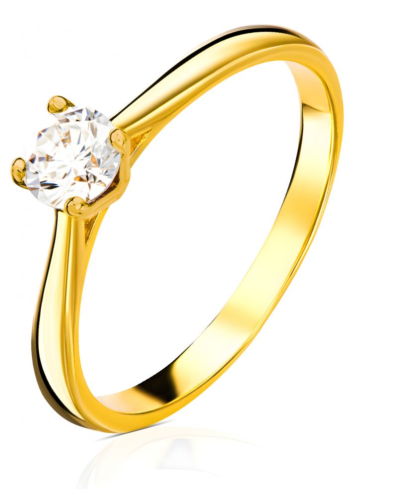 Bonore - Gold 585 - Cubic Zirconia ring