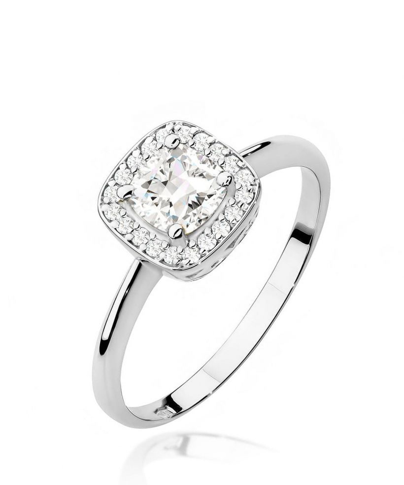 Bonore - White Gold 585 - White Sapphire 0,7 ct ring