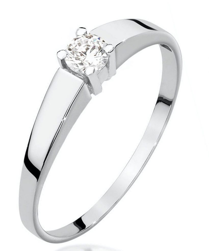 Bonore - White Gold 585 - Diamond 0,25 ct ring