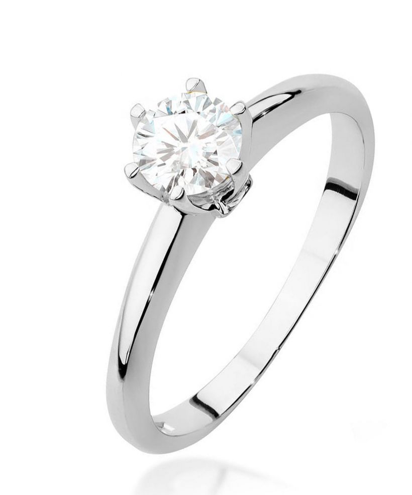 Bonore - White Gold 585 - White Sapphire 0,6 ct ring