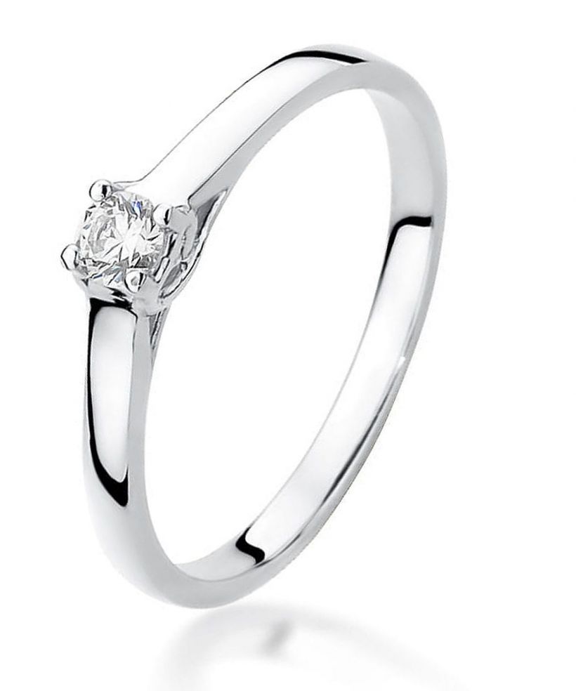 Bonore - White Gold 585 - Diamond 0,12 ct ring