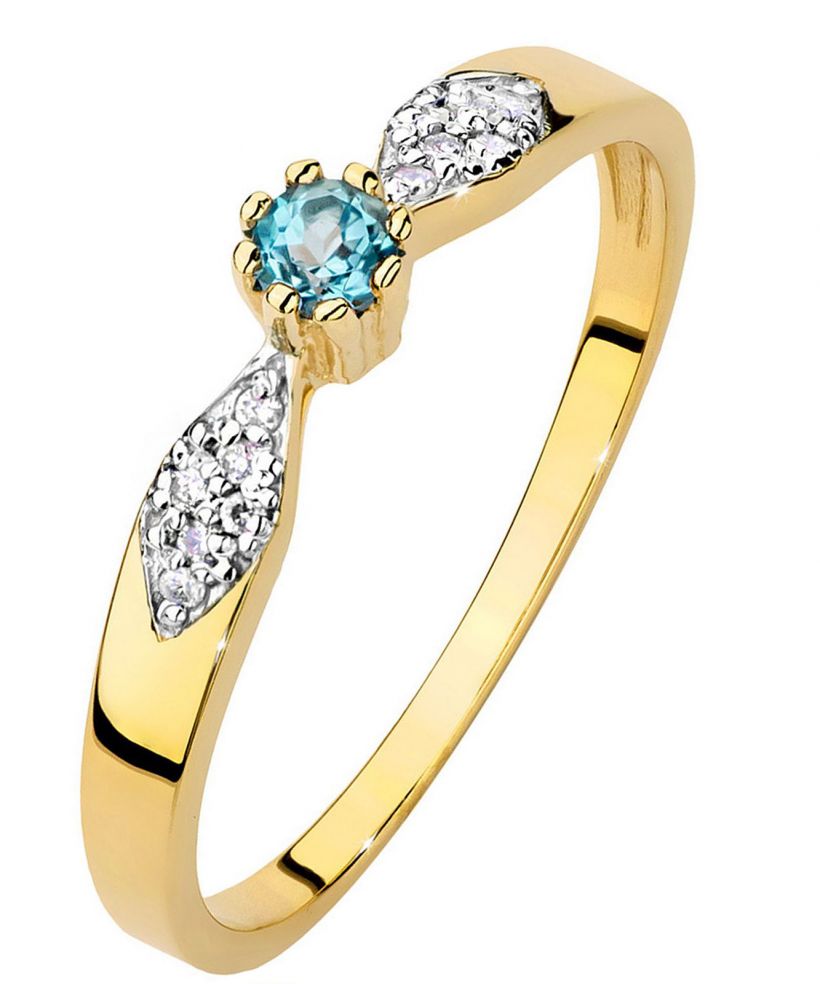 Bonore - Gold 585 - Topaz 0,15Ct ct ring
