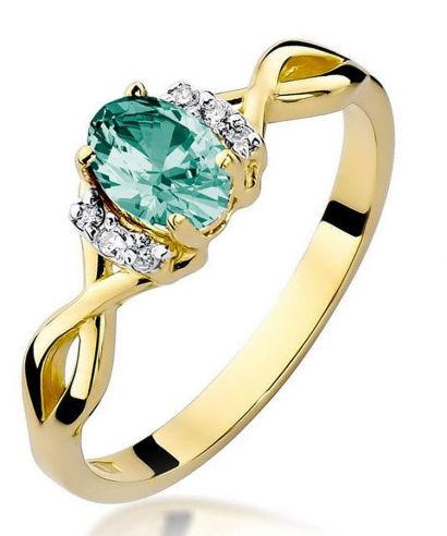 Bonore - Gold 585 - Emerald 0,4 ct ring