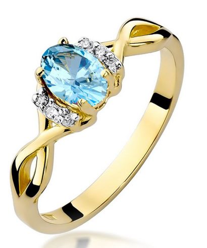 Bonore - Gold 585 - Topaz 0,5 ct ring