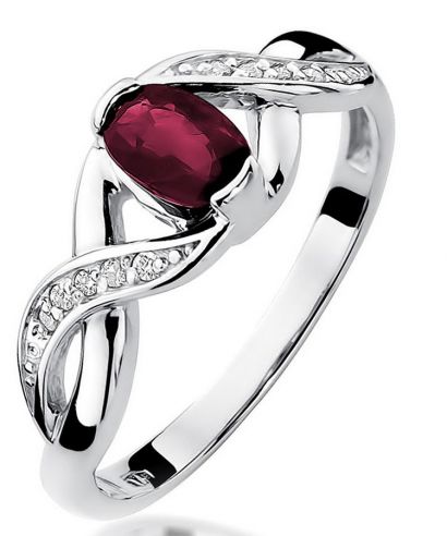 Bonore - White Gold 585 - Ruby 0,6 ct ring