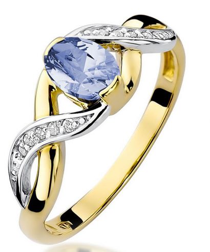 Bonore - Gold 585 - Tanzanite 0,4 ct ring