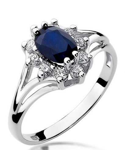 Bonore - White Gold 585 - Sapphire 0,9 ct ring
