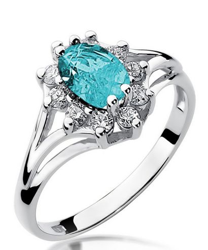 Bonore - White Gold 585 - Topaz 0,9 ct ring