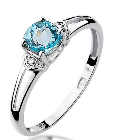 Bonore - White Gold 585 - Topaz 0,7 ct ring