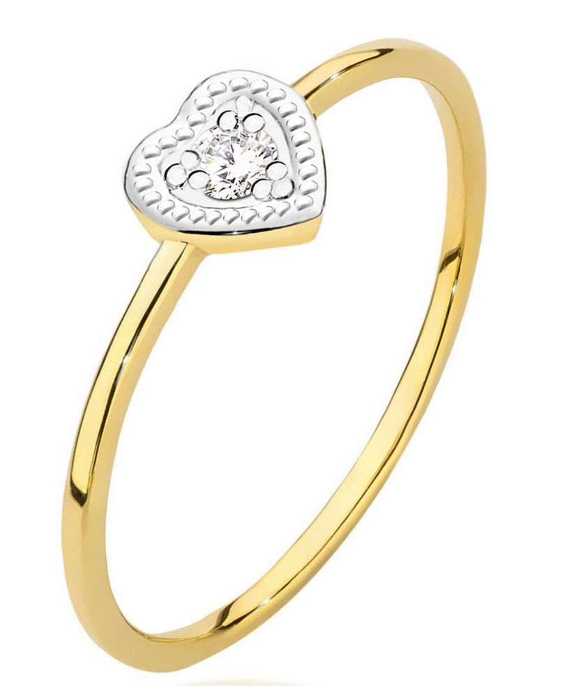 Bonore - Gold 585 - Diamond 0,02 ct ring