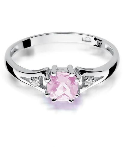 Bonore - White Gold 585 - Pink Topaz 0,7 ct ring
