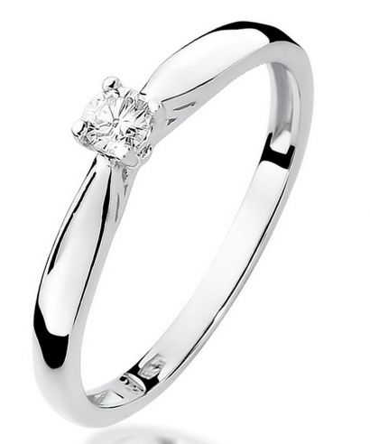 Bonore - White Gold 585 - Diamond 0,1 ct ring