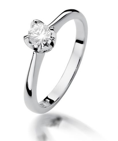 Bonore - White Gold 585 - Diamond 0,3 ct ring