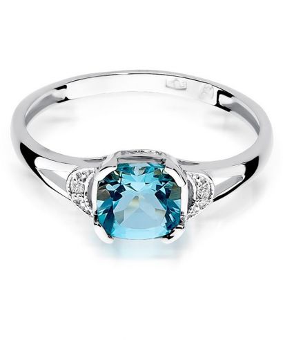 Bonore - White Gold 585 - Topaz 1,1 ct ring