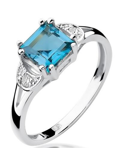 Bonore - White Gold 585 - Topaz 1,4 ct ring